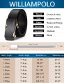 OIMG Williampolo Men Belt Luxury Leather Automatic Buckle Belts High Quality Fashion Design Belt Classice Brand. 