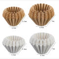 Coffee Accessories Cone Filter Paper Bowl Type Filter Cup Coffee Filter Paper Corrugated Origami Coffee Strainer.