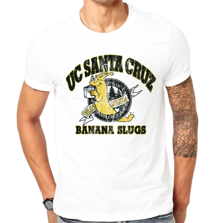 summer top tees Pulp Fiction Film Movie Vincent UC Santa Cruz Banana Slugs T Shirt Printing Tee Shirt