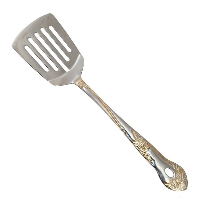 stainless steel spatula spoon golden design heavy quality