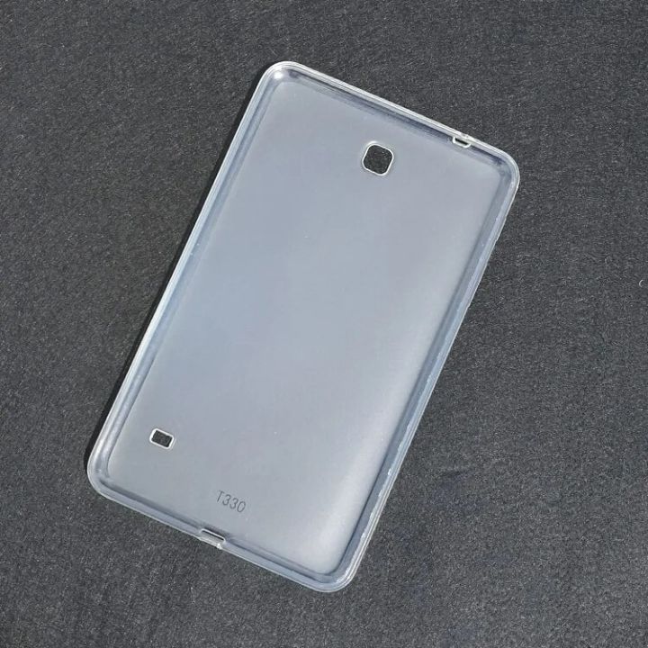 【YIYANGMAOYI111】Case For Samsung Galaxy Tab 4 8.0 SM-T330 SM-T331 T335 T337 360 Full Protective Soft Cover Clear Back Slim Cases