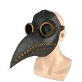 Halloween Black Rubber Plague Doctor Mask Long Nose Bird Beek Steampunk Gas Latex Face Mask Cosplay Prop for Kids and Adult. 