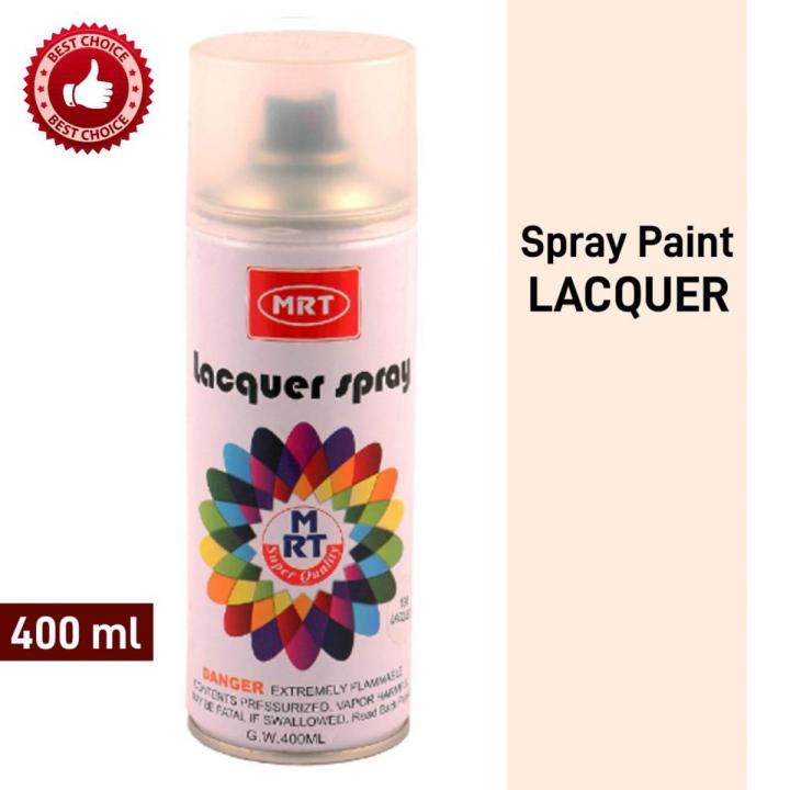 LACQUER Color 190 Spray Paint Clear Varnish 400mL Multipurpose Spray Paint Can Lacquer Color Uses Metal Wood Furniture