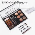 HANDAIYAN-12 Colors Eyebrow Makeup Plate Natural Long Lasting Brown Kit.