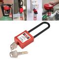 Industrial Safety Padlock Long Insulated Beam Lockout Tag Out Isolation Lock. 