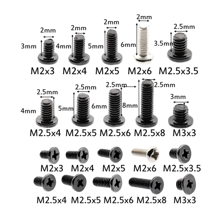 500Pcs%20M2%20M2.5%20M3%20KM%20Screw%20Flat%20Head%20Phillips%20Screws%20Notebook%20Screws%20Kit%20For%20Computer%20Small%20Screw%20-%20Image%206