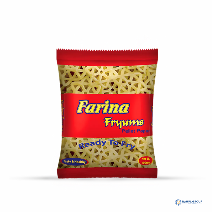 Farina Fryums/Chips 100gm, Star Shape (5 Pcs)