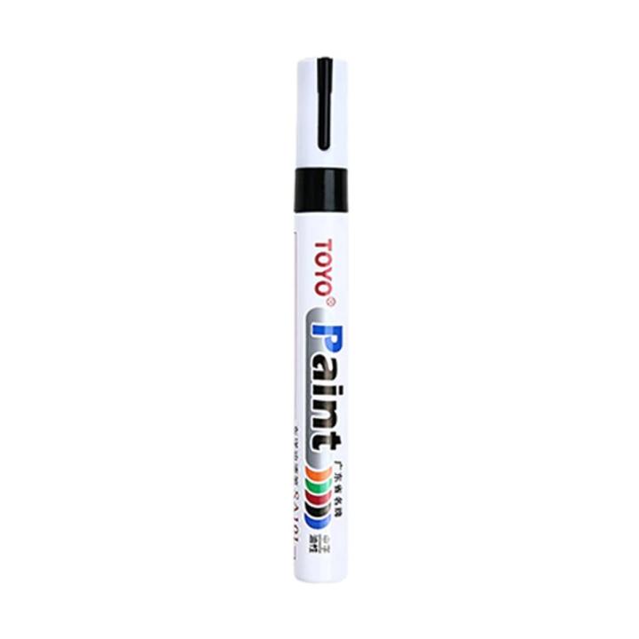 TOYO Black Color Marker Waterproof Permanent Marker tire tread rubber paint metal face Permanent Paint Marker Pen