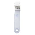20 Pcs Plastic ID Card Name Tag Holder Badge Strap Clip White Clear. 