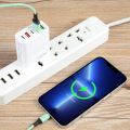 120W Dual PD Type-C + 3 x USB Multi Port Charger, US Plug.