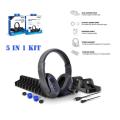 DOBE 5 in 1 Game Pack Charger Station Dock Microphone Gaming Headset Games Stroage Stand for PS4/PS4 Pro/PS4 Slim. 