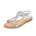 IELTS run plus size cutout cross-border flat rhinestone sandals bohemian comfortable women's shoes summer 5151-2. 
