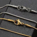 Stainless Steel Snake Chain Necklace For Men. 