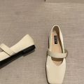 Women's Flats Shoes 2024 Spring New Fashionable Square Toe Women Ballet Flats Shoes Solid Simple Shallow Ladies Single Shoes.