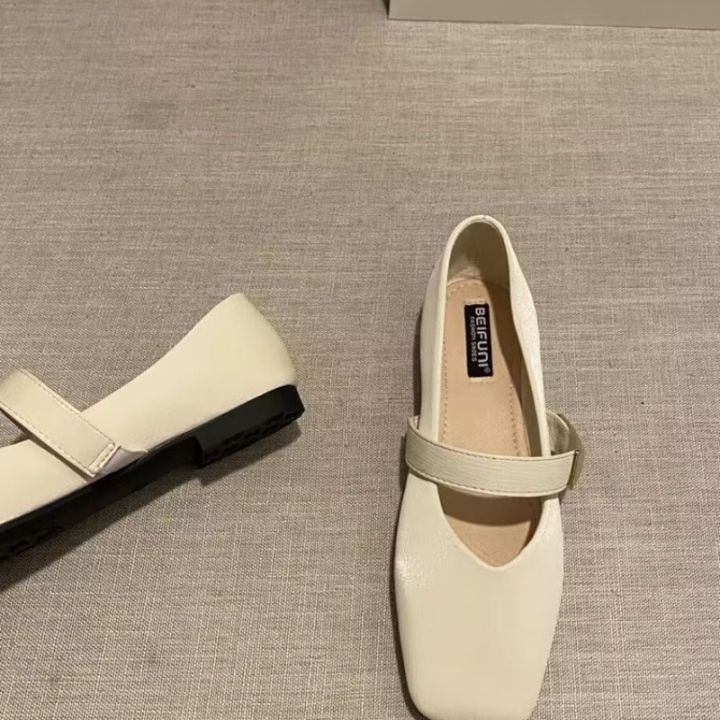 Women's%20Flats%20Shoes%202024%20Spring%20New%20Fashionable%20Square%20Toe%20Women%20Ballet%20Flats%20Shoes%20Solid%20Simple%20Shallow%20Ladies%20Single%20Shoes%20-%20Image%202