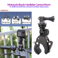 Universal Adjustable Motorcycle/Bicycle Handlebar Mount for GoPro/DJI Action Camera and Mobile phone - Black. 