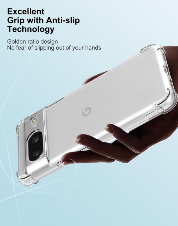 Google%20Pixel%208%20TPU%20Back%20Cover%20Shockproof%20Silicone%20Bumper%20-%20Transparent%20-%20Image%202