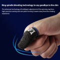 Coodio 2 Pcs Finger Sleeve Non-slip Breathable Game Controller Thumb Sleeves Sensitive Touch-screen Gaming Gloves.