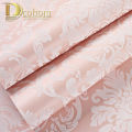 Luxury White Damask 3d Stereoscopic Embossed Wallpaper non woven Wall Paper Roll Bedroom Living Room Wall Cover Blue Cream Pink.
