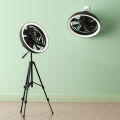JISULIFE FA17 Outdoor Camping Ceiling Fan LED Light With Small & Large Stand- Time Square.