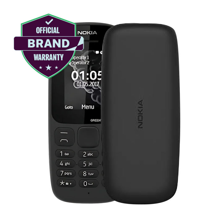 Nokia 105 (2019) Dual Sim Black Colour