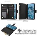 YM016 Rhombic Zipper Card Wallet Leather Phone Case with Lanyard For Google Pixel 8 Pro. 