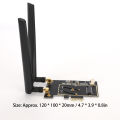 M.2 NGFF to PCI-E 1X Desktop WLAN Adapter Wireless WiFi Card for 8265 7265 HS.