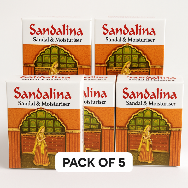 Sandalina Sandal Soap 75gm (05 pcs)