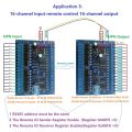 3X DC 12V 24V 16 Input 16 Output RS485 Remote Control Switch PLC IO Expansion Board Modbus RTU Module, Only Board. 