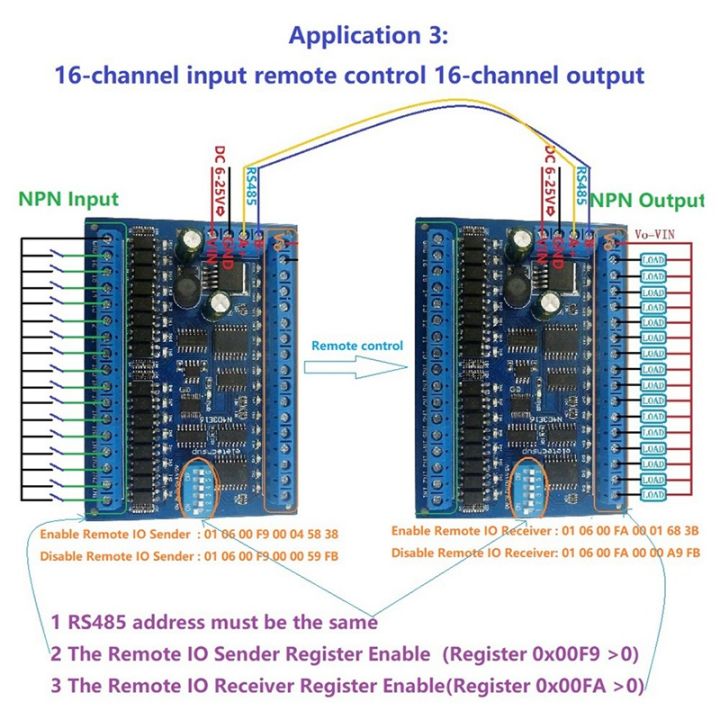 NXFDSIOZ%203X%20DC%2012V%2024V%2016%20Input%2016%20Output%20RS485%20Remote%20Control%20Switch%20PLC%20IO%20Expansion%20Board%20Modbus%20RTU%20Module,%20Only%20Board%20-%20Image%206