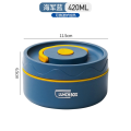 Food Warm Lunch Container,Stainless Steel Thermal Lunch Container Portable Thermal Bento Box Food Container Blue B Easy to Use. 
