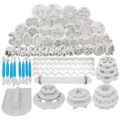 Cake Tools  Flower Fondant Cake Sugarcraft Decorating Kit Cookie Mould Icing Plunger Cutter Tool. 