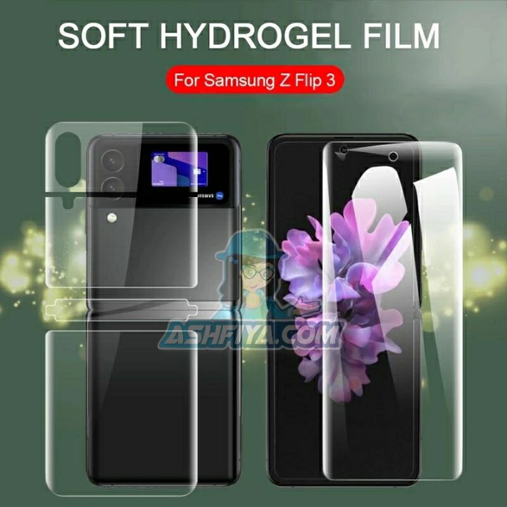 Soft%20Full%20Cover%20Screen%20Protector%20for%20Samsung%20Galaxy%20Z%20Flip%203%205G%20Front%20+%20Back%20Membrane%20Flexible%20Hydrogel%20for%20Z%20Flip3%205G%20Protective%20Film%20-%20Image%202