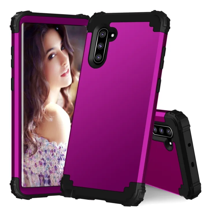 PC+%20Silicone%20Three-piece%20Anti-drop%20Protection%20Case%20for%20Galaxy%20Note10%20For%20Samsung%20Galaxy%20Note10%20-%20Image%202