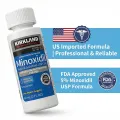 Kirkland Minoxidil 5% Topical Solution Extra Strength Hair Regrowth Treatment for Men Hair & Beard Drop + Derma Roller Free - (1 month supply) - MNXMC. 