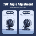 Portable Mute USB Clip-on Fan Mini Ultra Quiet Clip Fan 720° Degree Rotatable Strong Wind Desktop Cooling Fan Summer Air Cooler. 