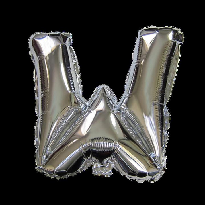 16 Inch Silver Alphabets Foil Balloons Letter A to Z