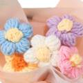 Mini Handwoven Flower Bouquet for Gift to Friends Women Birthday Home Decor. 
