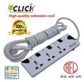 Click MultiPlug 3 Socket 2 Pin plug 5 Meter 2×0.4 rm Cable..