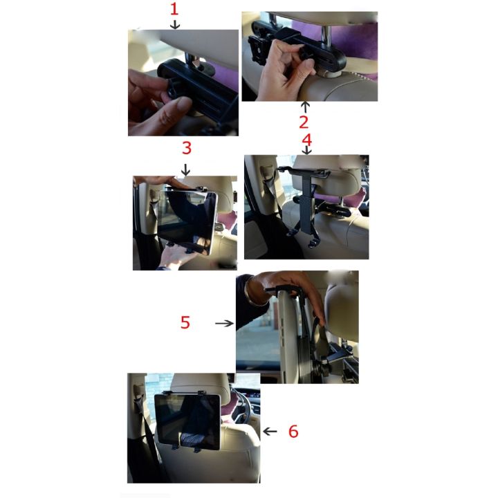 Car%20Back%20Seat%20Headrest%20Mount%20Holder%20For%2011%20inches%20iPad%20Pro%202020/2021%20for%20iPad%202021%20for%20iPad%202%20iPad3%20iPad%204%20for%20iPad%20Air%204/5/6%20for%20iPad%20mini%202021%20AIR%20Tablet%20SAMSUNG%20Tablet%20PC%20Stands%20-%20Image%204