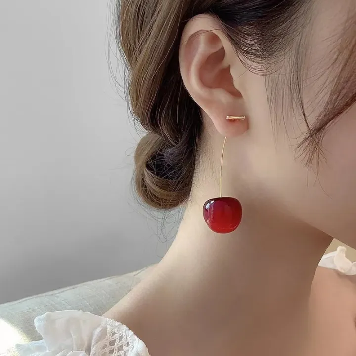 Cute%20Cherry%20Fruit%20Acrylic%20Earrings%20Fashionable%20Sweet%20Cherry%20Earrings%20For%20Women%20-%20Image%203