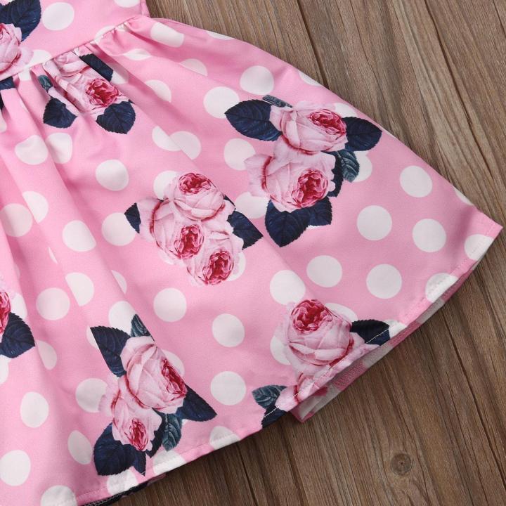 Baby%20Girl%20Floral%20Clothes%20Newborn%20Ruffle%20Short%20Sleeve%20Dress%20-%20Image%207