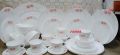 32 Pcs Pyrex Opal Glassware White Oven Save Dinner Set. Model Red Pata - Dinner Set - dinner set.