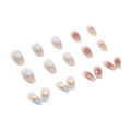 Menggh 24pcs With Glue Fake nails cute pattern False nails With Design press on nails Artificial nails Full Cover water proof nail art. 