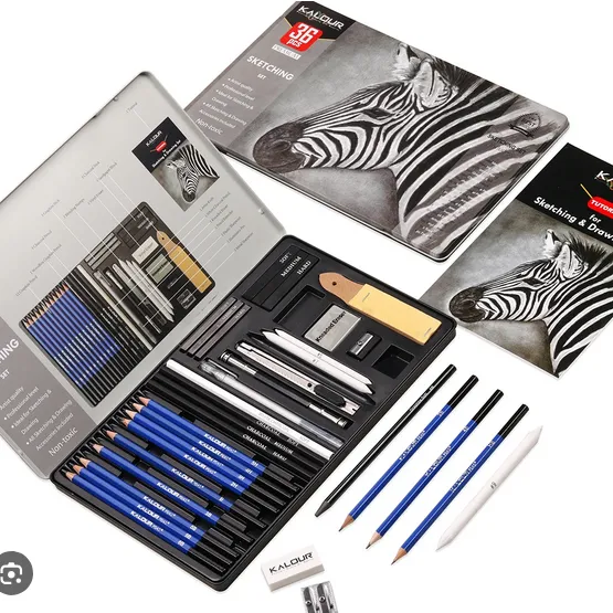 KALOUR%20PDAS%20Drawing%20Sketching%20Pencil%20Set,%2036%20Pro%20Art%20Pencil%20Kit,%2012%20Graphite%20Pencils%20(8B-5H),%20Black%20&%20White%20Charcoal%20Pencils,%20Charcoal%20Sticks,%20Stumps,%20Eraser,%20Sharpener,%20Tutorial,%20Art%20Supplies%20-%20Image%205