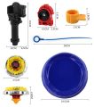 4pcs/set Cool Burst Beyblade Arena Spinning Top Alloy Kids Fighting Gyro Game Toys Children Gifts.
