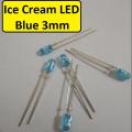 25Pcs- Ultra Bright Blue Color 3mm Ice Cream LED Light Emitting Diode For Lighting LED Outdoor LED Torch Light Electronic Project DIY. 