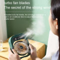 Ice Mist Air Conditioning Fan Desktop Humidification Water Spray Water Cooling Fan Charging USB Three-Speed Fan. 
