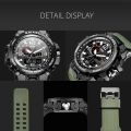 Smael 1545 Men's Watch Dual Time Analog Digital Quartz Waterproof 50M. 