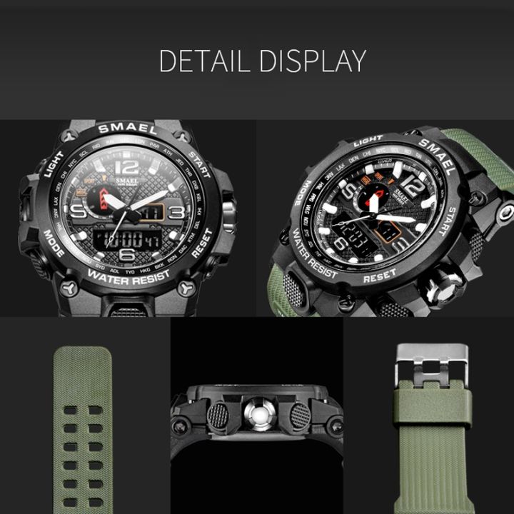 Smael%201545%20Men's%20Watch%20Dual%20Time%20Analog%20Digital%20Quartz%20Waterproof%2050M%20-%20Image%204